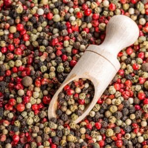 pepper, scoop, peppercorns