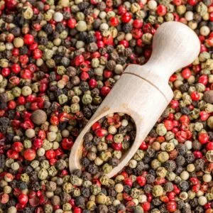 pepper, scoop, peppercorns